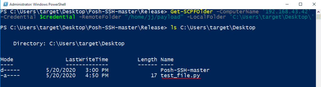 Powershell SCP to Transfer files between Windows and Linux Get-SCPFolder powershell scp folder or directory download