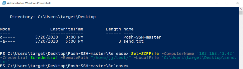 Powershell SCP to Transfer files between Windows and Linux Set-SCPFile powershell scp file upload