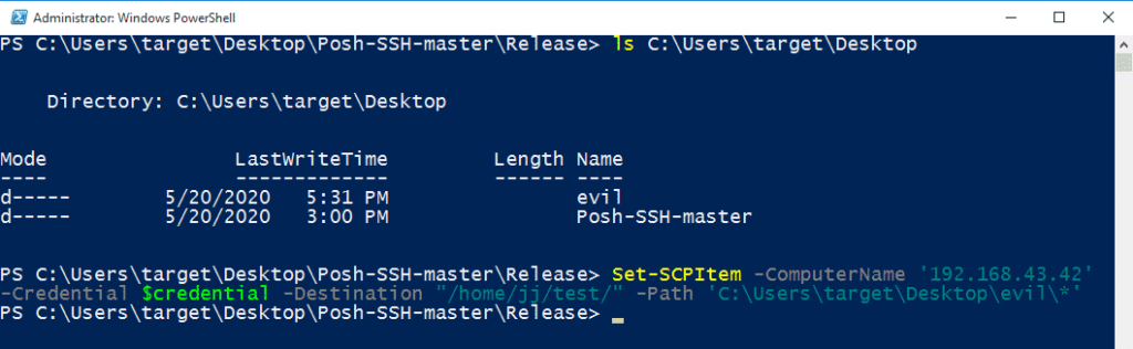 Powershell SCP to Transfer files between Windows and Linux Set-SCPItem powershell scp file and folder upload
