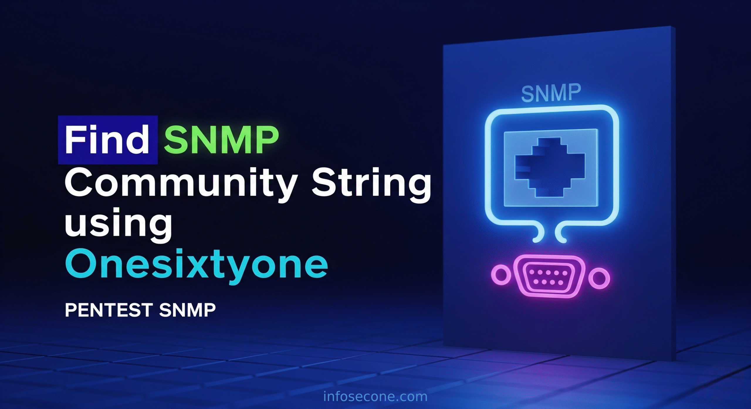 Find SNMP Community String using Onesixtyone