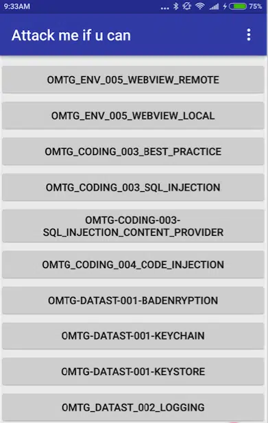 Vulnerable Android apps