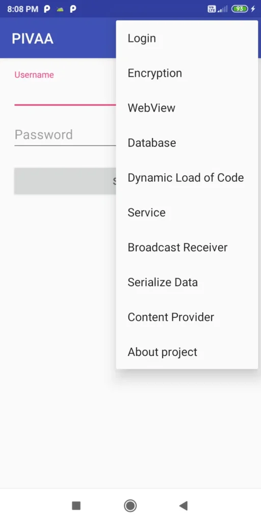 Vulnerable Android apps