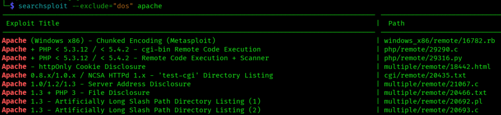 SearchSploit: Complete Guide to Exploit Database CLI Tool searchsploit exclude
